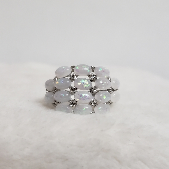 fine jewelry Jewelry - New lab created luxury Opal ring, Fire Opals, Opal jewelry